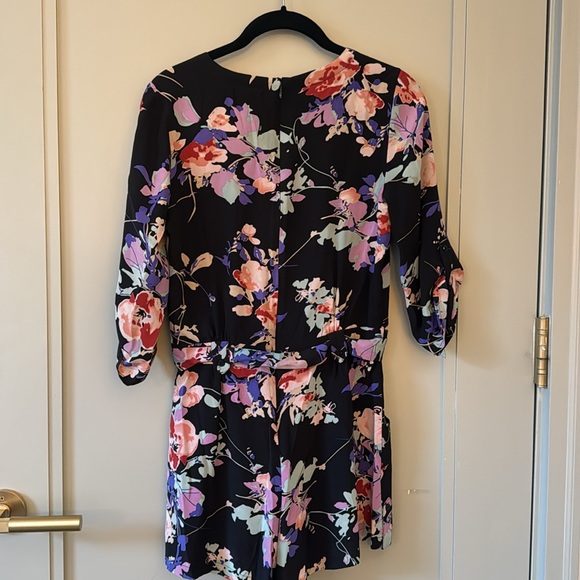 Yumi Kim Floral Romper 100% Silk Size XS - Picture 3 of 5